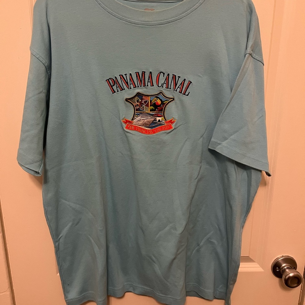 Princess Cruises Panama Canal Light Blue T-Shirt